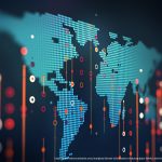 Big data futuristic visualization abstract illustration